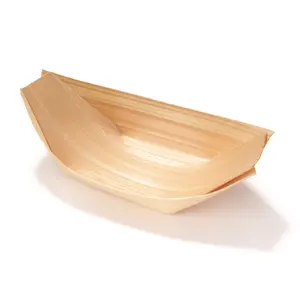 Disposable Wood Boat Food Trays