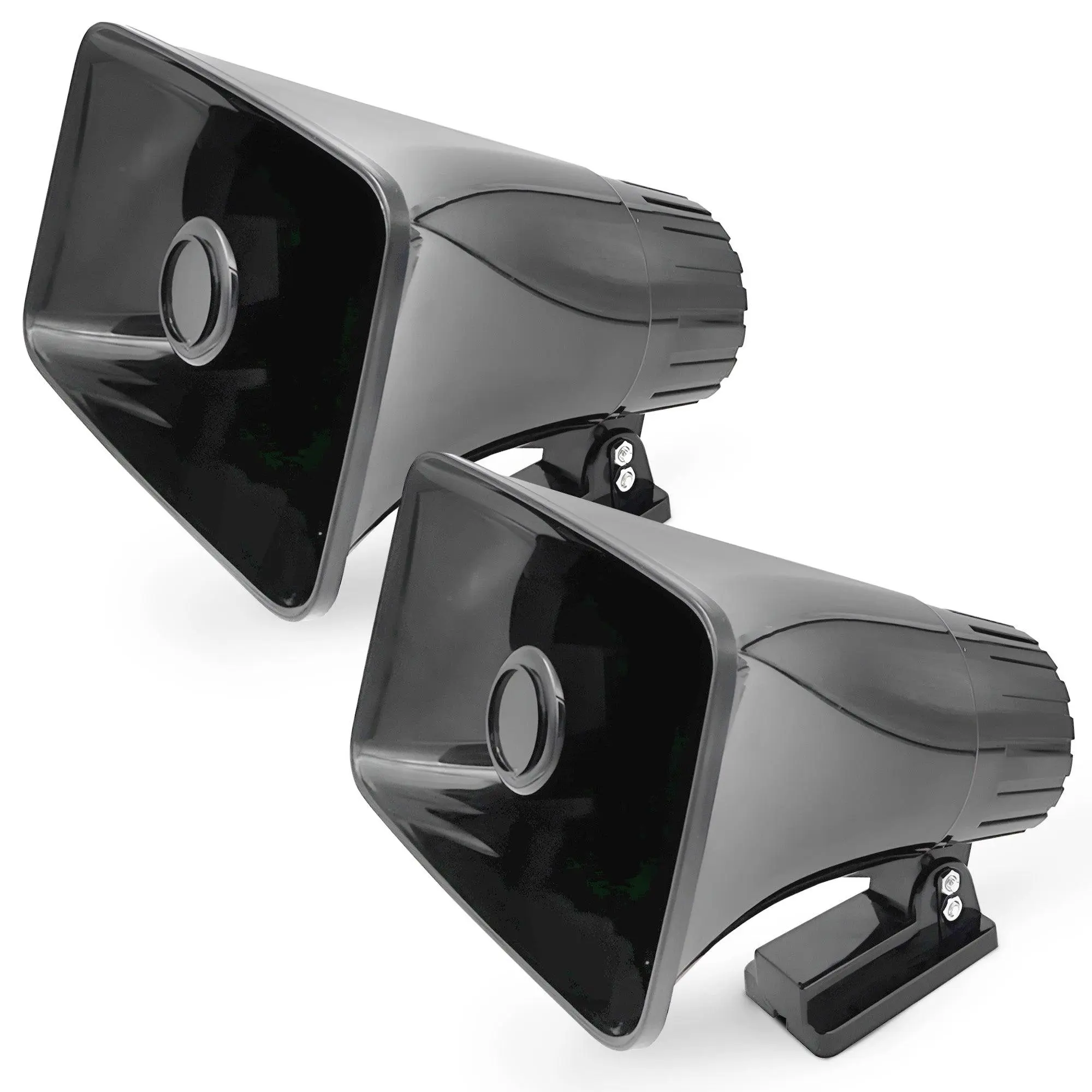 Pyle 8" PA Horn Speaker for Indoor/Outdoor Use, 65W Peak Power, Black, 2 Pack Pyle 8" PA Horn Speaker for Indoor/Outdoor Use, 65W Peak Power, Black, 2 Pack