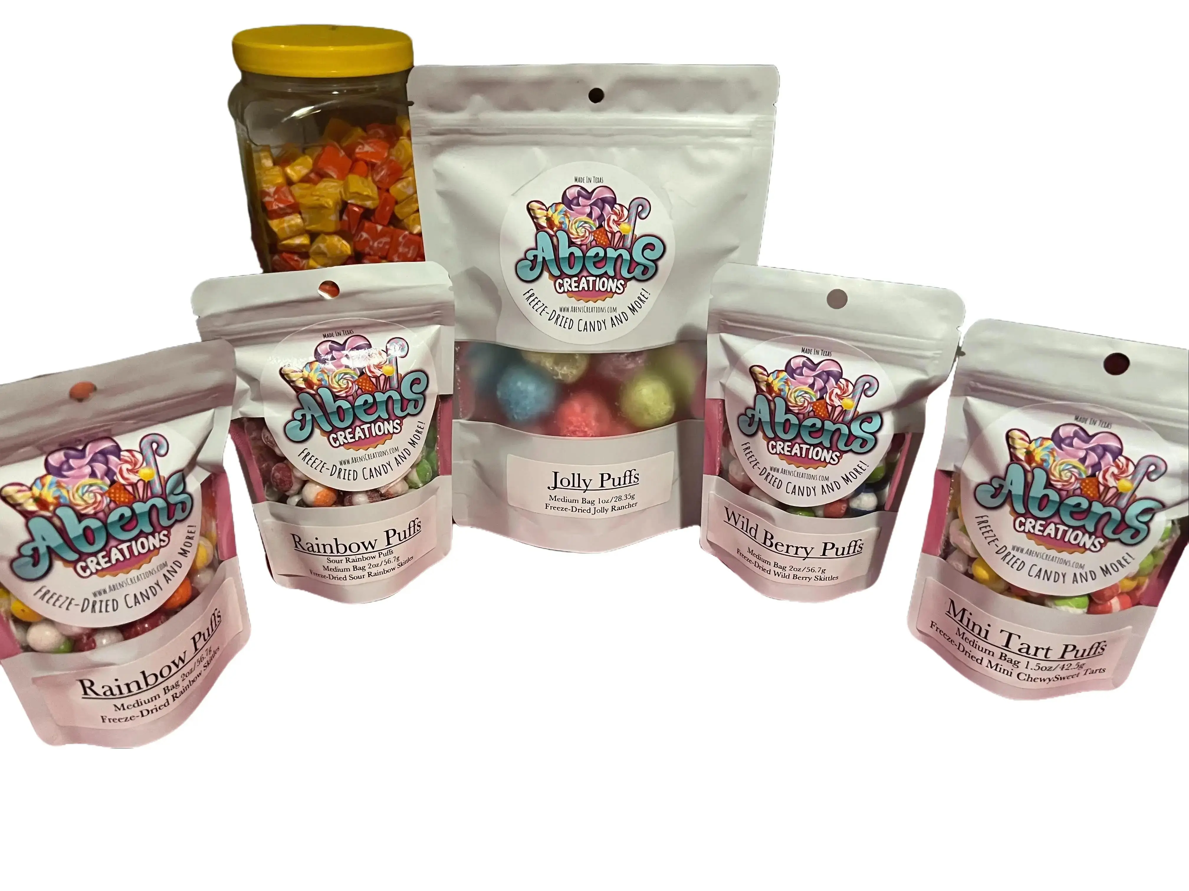 Freeze dried sampler pack rainbow and jolly puffs