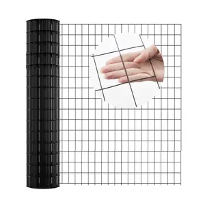 36''x50ft 2x3inch Black Vinyl Coated Welded Mesh Garden Fence 16Gauge Rust Corrosion Resistant Chicken Wire Mesh for Home Improvement Projects Patio Outdoor