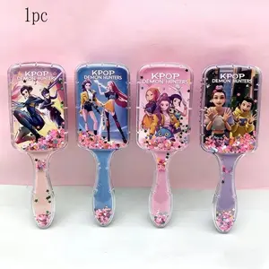 Kpop Demon Hunter Comb, Gentle Detangling Hairbrush, Reduces Breakage, Easy to Clean, Ultra-Lightweight, Soft Bristles, Hair Care Tool