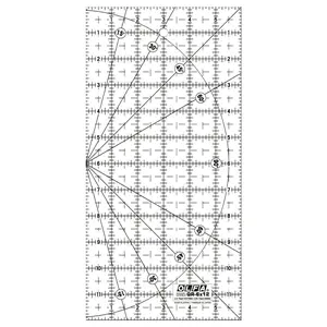 OLFA Frosted Acrylic OLFA Ruler 6in x 12in The Traveler - 1071819 | Quilting Ruler for Precision Cutting & Sewing