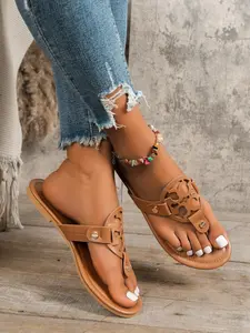 Women's Fashion Sandals, PU Leather Sandals, Comfortable Versatile Shoes, Perfect for Casual, Ideal Gift Choice, Stylish and Practical