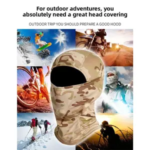 Camouflage headgear dust mask outdoor riding scarf cover face protection breathable sunscreen windproof motorcycle headgear