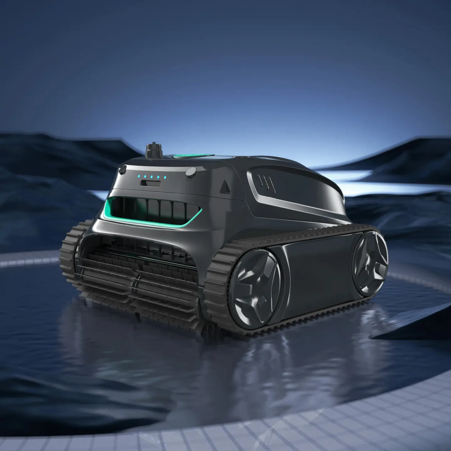#Summervibes WYBOT S2 Cordless Robotic Pool Cleaner, Smart Navigation Pool Robot Vacuum for Pools up to 3230 Sq.ft, Triple Motors Power Suction, Dual Filtration, Lasts 210Mins Battery Life, Touch/APP Mode Led Lights Water