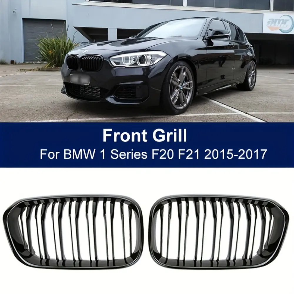 Car Front Kidney Grill Gloss Black M Color LCI Fit BMW 1 Series F20 F21 2015 - 2019 116i 118i 120i 125i M140i 116d 118d 120d 2026 for your car decoration