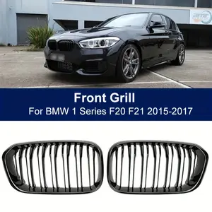 Car Front Kidney Grill Gloss Black M Color LCI Fit BMW 1 Series F20 F21 2015 - 2019 116i 118i 120i 125i M140i 116d 118d 120d 2026 for your car decoration