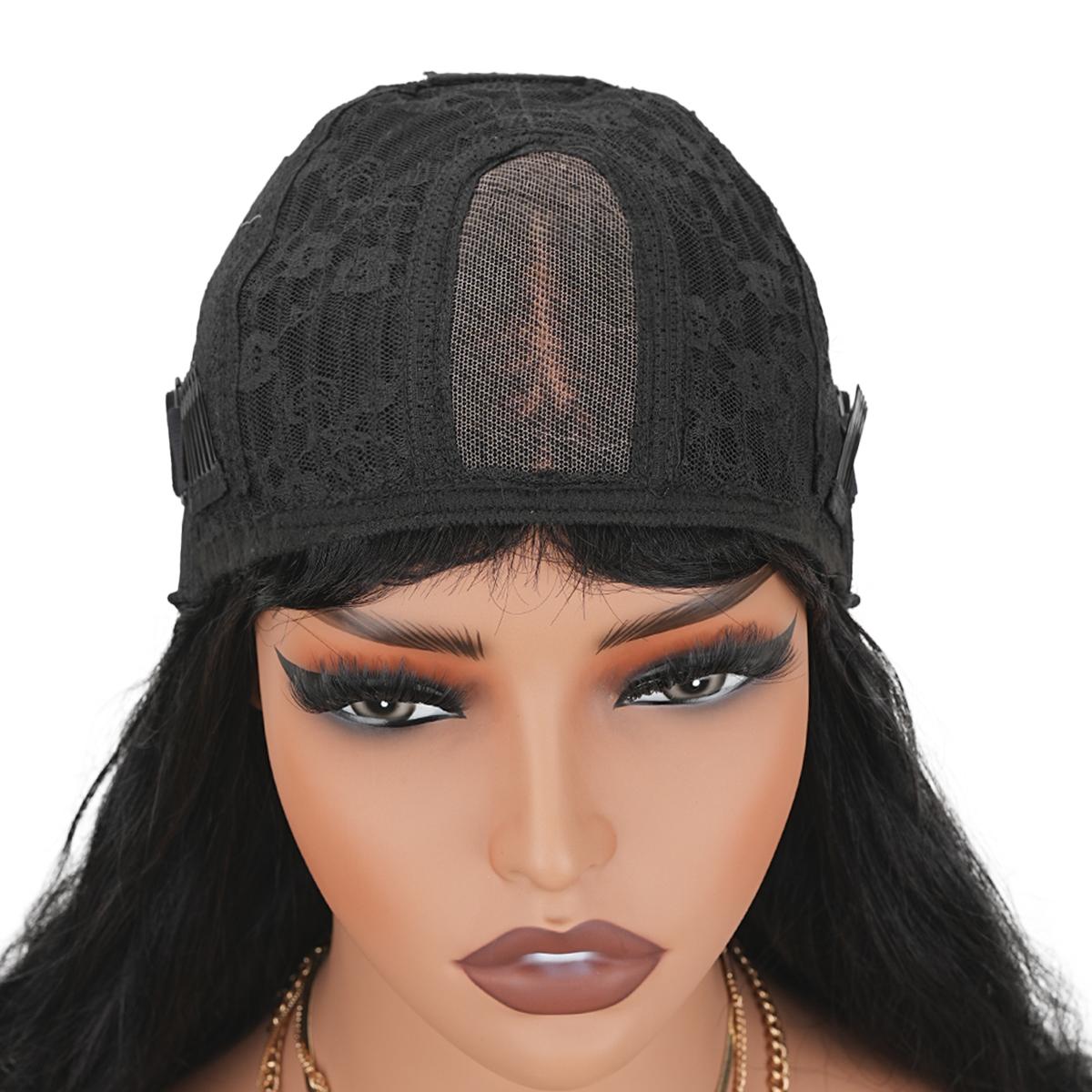 [NEW IN]Tahikie 2x4 Loose Body Front Lace Human Hair Wigs With Bangs 180% Density Frontal Wigs With Drawstring One-Step Closure Wear and Go Glueless Wigs 100% Brazilian Virgin Human Hair Wigs for Women #TikTokShopHolidayHau