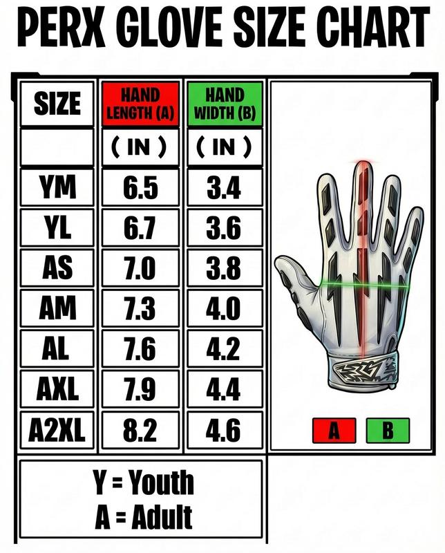 PERX Aura "X2" Football Gloves