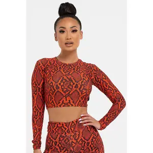 Venom Long Sleeve Crop Top