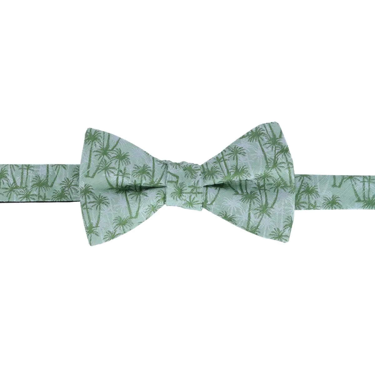 Trafalgar Nohea Palm Tree Linen Blend Novelty Bow Tie, Bow Ties