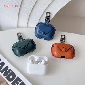 New Simple Vintage Leather Case for All AirPods Models (1st, 2nd, 3rd, 4th Gen, Pro, Pro 2, Pro3), Stylish Protective Cover