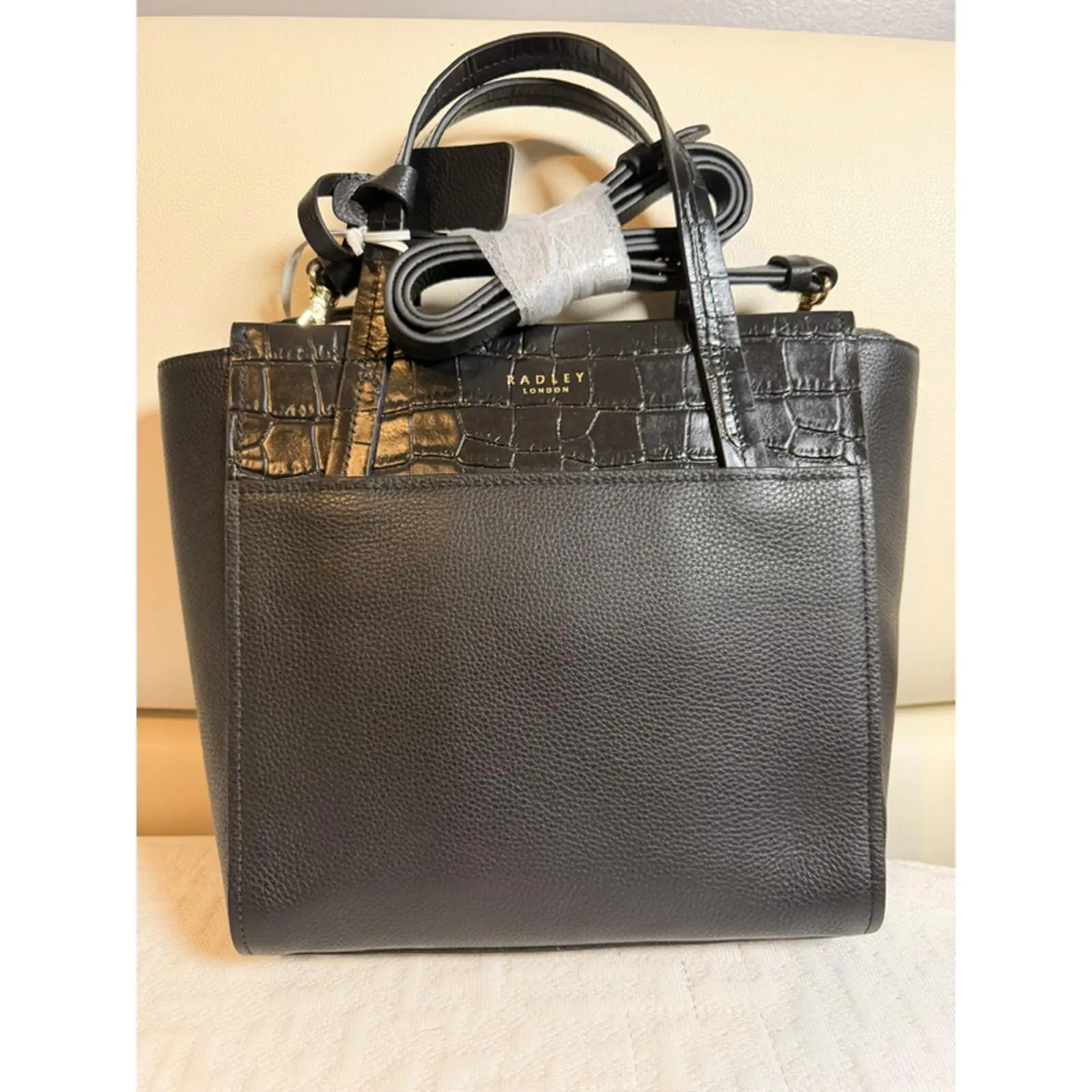 Radley London Black handbag  with Adjustable Strap Dust bag included