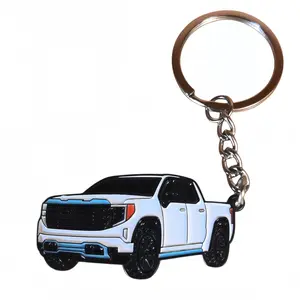 Metal Pickup Truck Keychain Heavy-Duty Enamel Key Ring for Truck Lovers Durable Zinc Alloy Construction Stylish Off-Road Design Perfect Everyday Accessory Ideal Gift Secure & Easy to Use