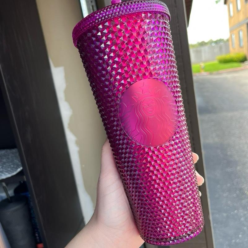 Starbucks New Holiday Berry Bling USA Studded Venti 24oz Tumbler
