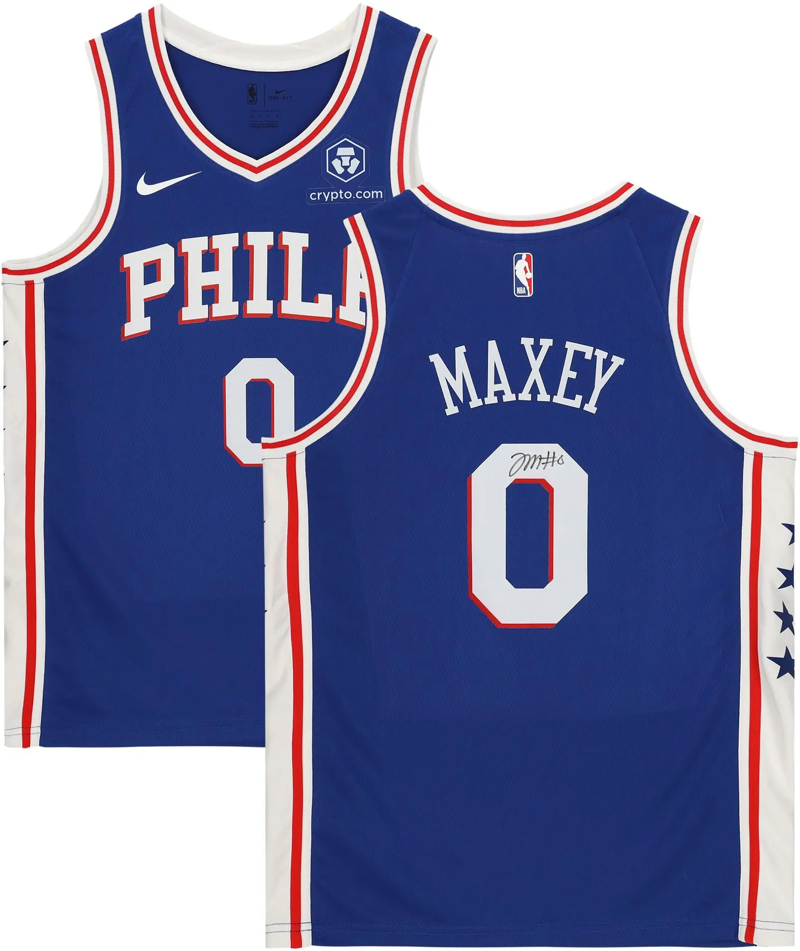 Tyrese Maxey Philadelphia 76ers Autographed Navy Nike 2022 Mixtape Swingman Jersey - Fanatics Authentic Certified
