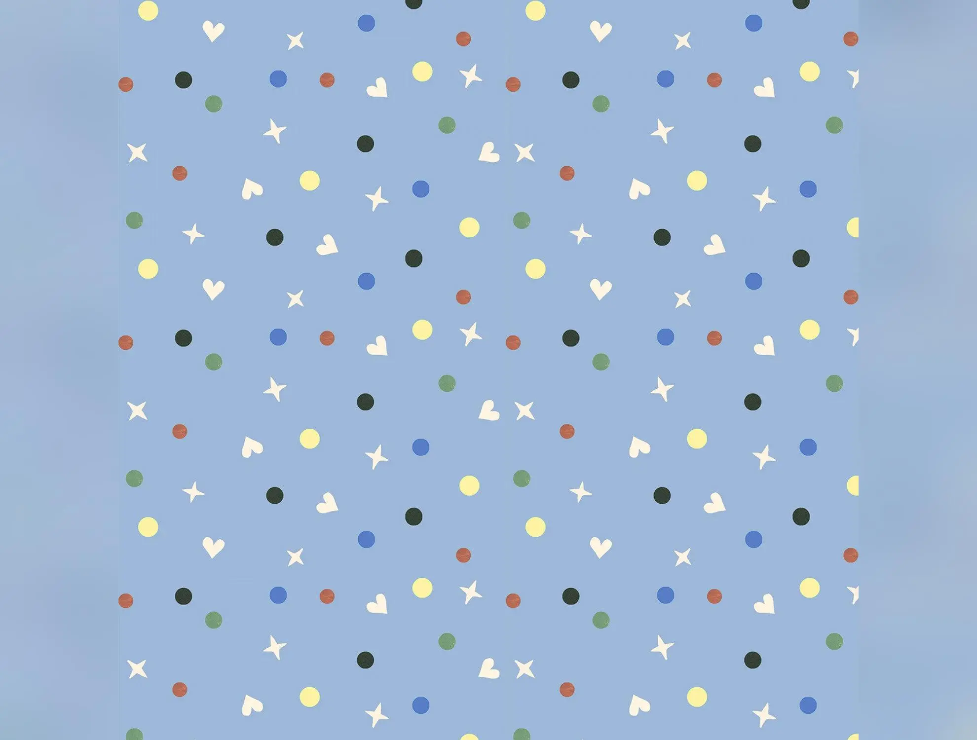 Story Time | Happy Dot Blue by Jill McDonald for P&B Textiles | STIM 5595 B