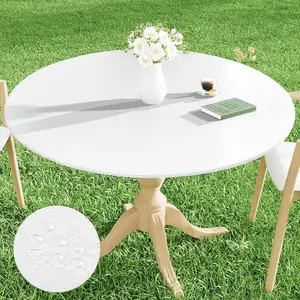 Rectangular Transparent Table Cover, Vinyl Waterproof Oil-Resistant Easy-Clean, Non-Slip Tablecloth, Ideal for Indoor Outdoor Events