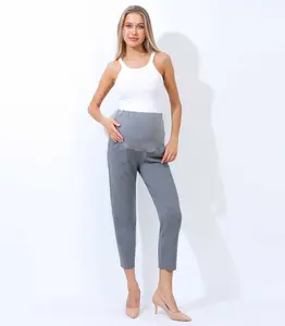 Alina Mae Maternity Ankle Pants for Work, Business, and Office - Stylish and Comfortable Fit for Pregnant Women