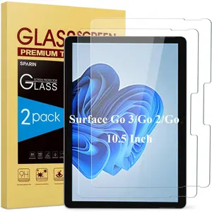 [2 Pack] Screen Protector Compatible with Microsoft Surface Go 4/3/ 2/Surface Go (2021/2020) 10.5 Inch, Tempered Glass