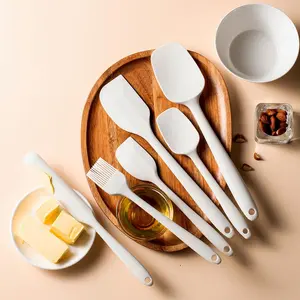 Silicone Spatula Set, 6 Counts/set Non-stick Heat Resistant Spatula Turner Set, Kitchen Baking Tool Set for Cooking Baking Mixing, Nonstick Spatula, Kitchen Tools