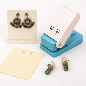 Earring Display Card Hole Punch Tool for Hanging Jewelry Storage; Handmade Paper Punchers for Making Professional DIY Jewelry Cards and Paper Crafts