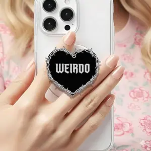 Weirdo Barbed Wire Heart Holographic MagSafe grip |Kindle Decoration |Phone Holder |Kobo Grips | Book Lover Gifts |Gift for her