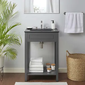Modway Altura 24" Bathroom Vanity in Gray Black