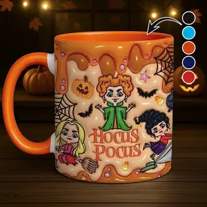 Gifted Boom – Hocus Pocus Witch 11oz Ceramic Mug, Spooky Coffee Cup for Halloween Lovers, Sanderson Sisters Inspired Gift for Magic Fans, Witches, Boo Crew, Cozy Fall Vibes