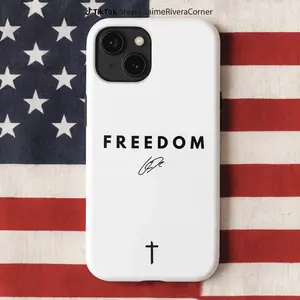 Charlie Signature Freedom Tough Phone Case for iPhone 17 16 15 14 Pro Max 13 12 11 XR XS E Plus Shockproof Drop Protection Durable PC Smartphone Cover Silicone Protective