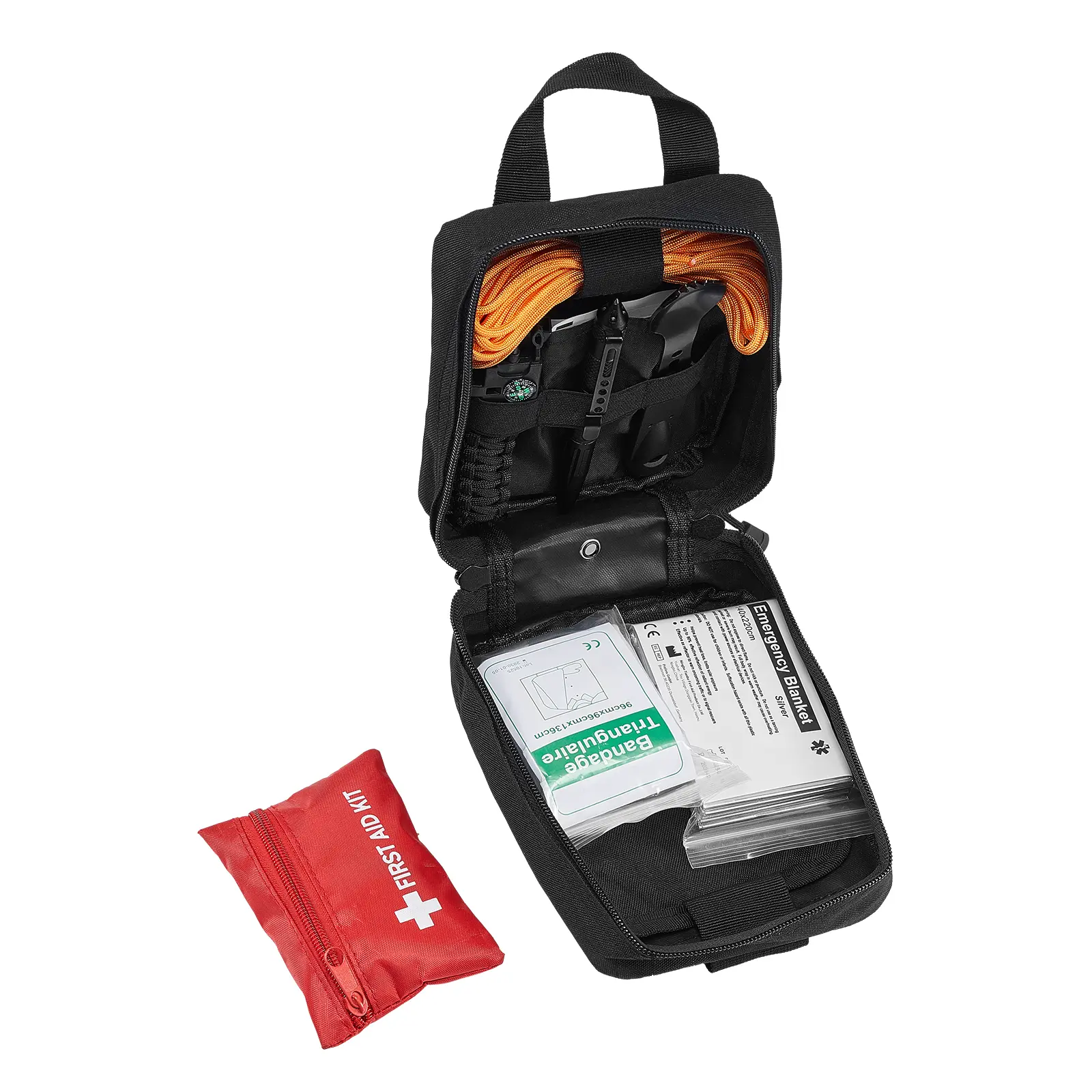 250Pcs Survival First Aid Kit For Camping Home Car Emergency Trauma Bag