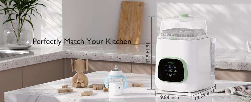 Momcozy KleanPal Pro Baby Bottle Washer, Sterilizer & Dryer - All-in-One Cleaning Machine for Bottles, Pump Parts & Baby Essentials - Time-Saving & Effortless Care