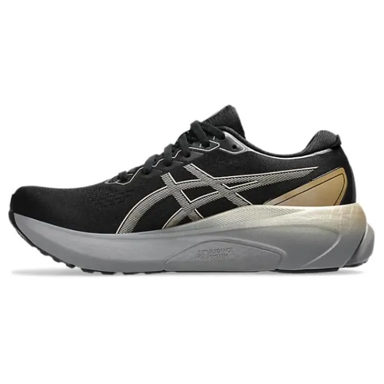 ASICS GEL Kayano 30 Platinum Black Champagne Comfort Low Top Running Shoes Men's Grey 1011B920-001