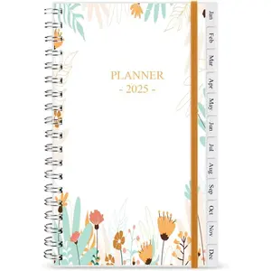2025 Pocket Planner, A6 Weekly Planner with Monthly Tabs, Run Jan 2025-Dec 2025, Elastic Closure, -Wire Binding, Easy to Organize Your Daily Life, 3.75 x 6.75 In, Pocket Planner 2025