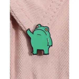 Cute Frog Design Cufflinks Summer Outfits 2024, Animal Shaped Alloy Studs for Men & Women, Fashion Accessories for Party, Daily Clothing Decor for Birthday Gifts