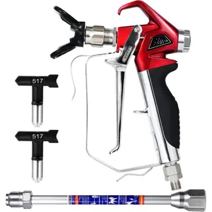 Airless  Primer Spray  High  3600 PSI Reversible 517 Nozzle Tip Guard Swivel Joint with 10 inches Extension Pole for Titan Graco Airless  Sprayers Aftermarket DUS3600