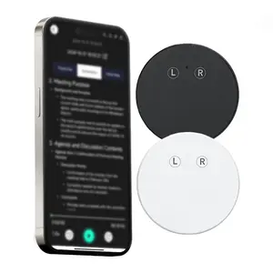 Multi-Language Translator with Voice Recording & APP Control, Portable Translator, Magnetic Design for Meeting & Call Translation, Compatible with iOS, Android, Google
