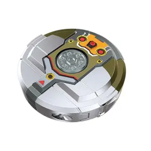 Transforming handheld fingertip tank robot gyroscope, a two-form fingertip spinner toy, a rotating stress-relief children's toy.