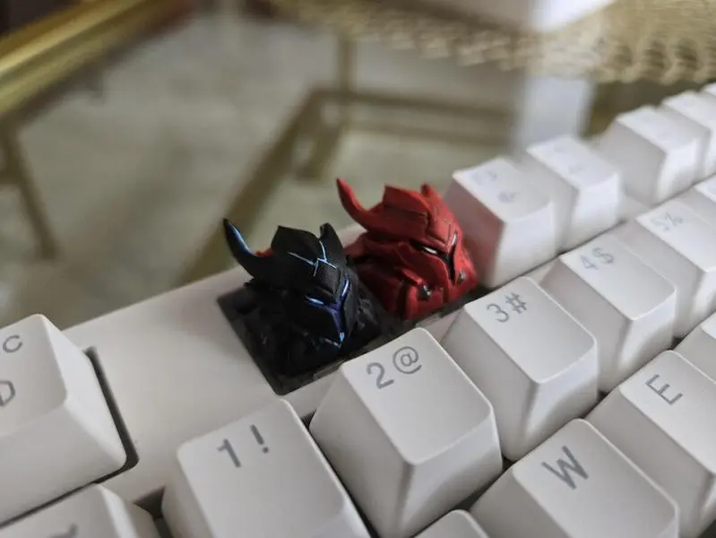 Handmade Artisan Igris Anime Keycap | Hand Painted, Cute Keycap Designs, Cherry MX | Cherry MX Compatible | Collector Keyboard Keycap