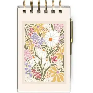 Spiral Notepad With Pen FLOWER MARKET WILDFLOWERS