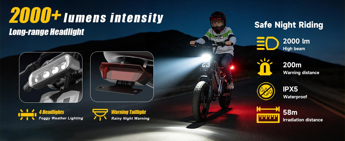 HiKeep K6-mini  Electric Bike for Adults - 16/20 Inch Fat Tire Ebike, 750W/Peak 1500W Motor Ebike, 48V15.6AH Detachable Battery, 4 Riding Modes Electric Dirt Bike