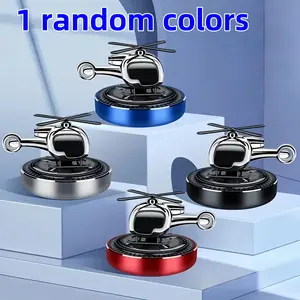 Solar Helicopter Car Air Freshener, Rotating Car Perfume Decoration for Fresh Air, Automotive Accessories for Odor Elimination