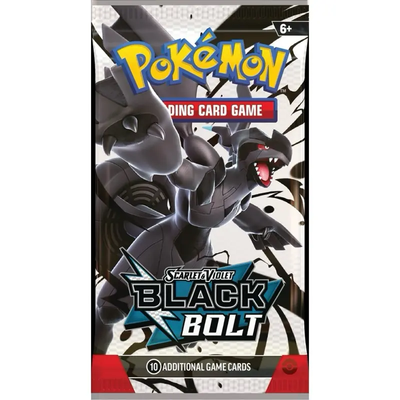 Pokmon Black Bolt BWR PACK - 10 Additional Game Cards for Trading Card Game  Scarlet & Violet Series - TikTok Shop