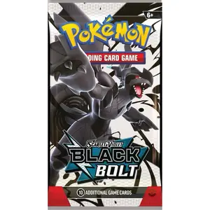 Pokémon Black Bolt BWR PACK - 10 Additional Game Cards for Trading Card Game Scarlet & Violet Series