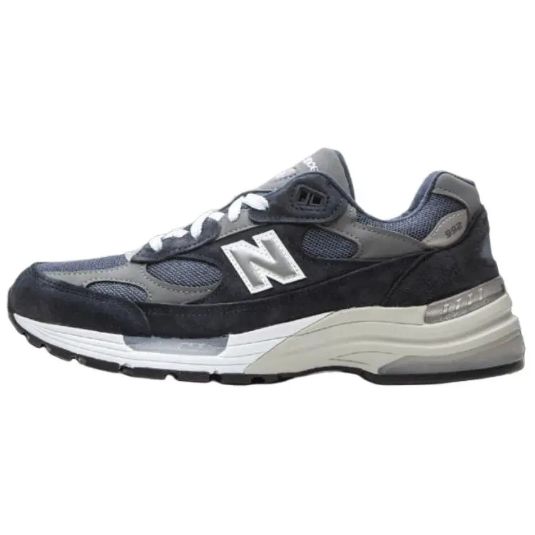 New Balance 992 Made In Usa Navy' Versatile Comfort Low Top Casual Running Shoes Unisex U992NY