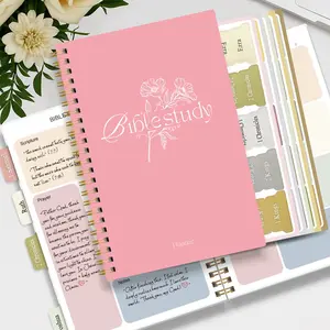 Daily Bible Study Journal Notebook with Colorful Label Stickers, 1pc S.O.A.P Method Bible Study Planner Personalized Daily Morning Prayer Journal Note Taking & Faith Based Gifts For Women Men, School Supplies