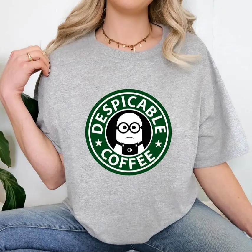 Minye T-Shirt, Cursed Shirt, Weirdcore, Dumb Funny Tee, Unhinged Meme, Hilarious Parody, Kanye MinionDespicable Coffee Logo Graphic Tee, Minion Parody Shirt, Retro Coffee Lover Apparel #Tshirt