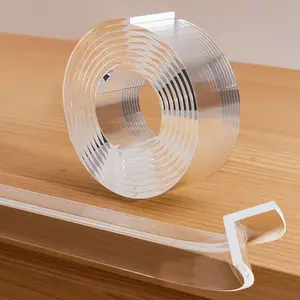 Clear Soft Baby Proofing Corner Protectors, 3.3ft Edge Protector Strip, Kids Safety Corner Guards for Furniture Tables Cabinets Against Sharp Corners