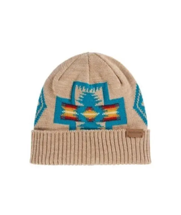 Pendleton Merino Beanie Knit Cap in Harding Beige