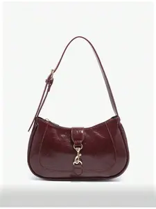 Vintage Minimalist Crescent Crossbody Bag with Adjustable Strap Local 1PC Small Portable for Dating Outings Gatherings